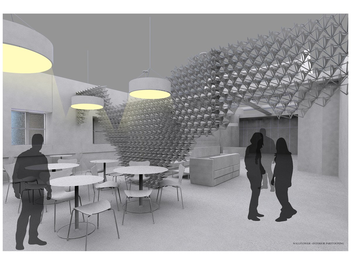 Tensegrity Wall/flower for Buro&nbsp;Happold